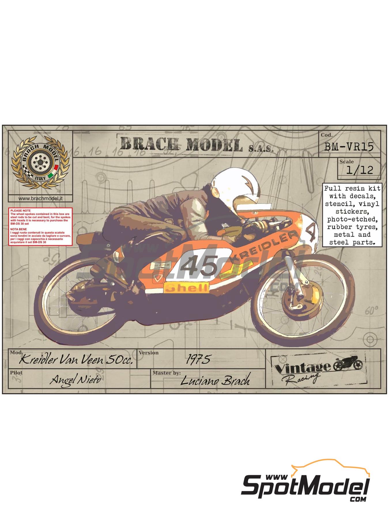 1:12 Kreidler 50cc. Angel Nieto. | BM-VR15 | Brach Model